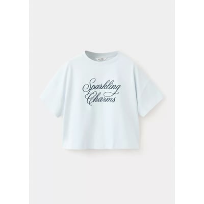 T-shirt coton détail imprimé MANGO KIDS