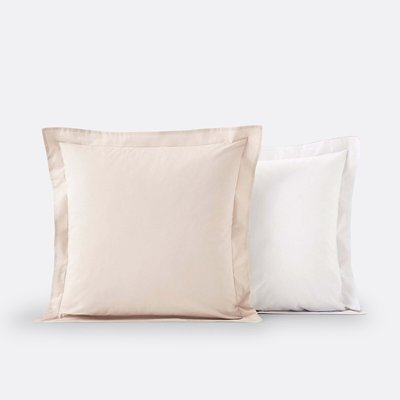 Funda de almohada de algodón bicolor SO'HOME