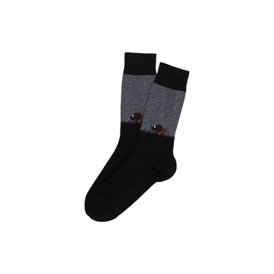 Chaussettes en coton imprimé Bison  Made in France ARTHUR