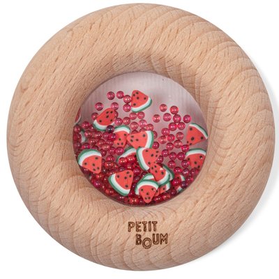 Hochet sensoriel Donut FRUITS SENSO PETIT BOUM