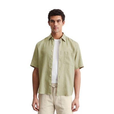 Chemise à manches courtes regular en pur lin MARC O'POLO