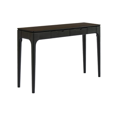 Console bois d'hévéa placage frêne 2 tiroirs ALIENOR SWEEEK