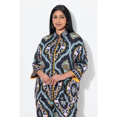 Blouse oversize, col chemise et manches 3/4 ULLA POPKEN