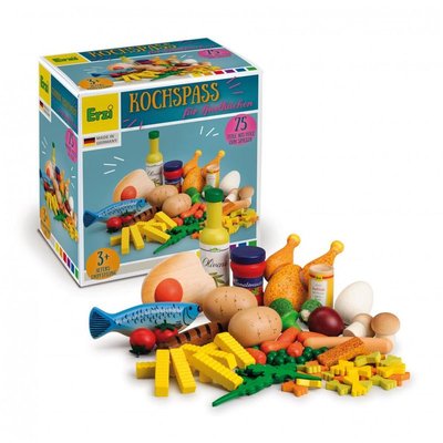Set d'aliments en bois 75 pcs ERZI