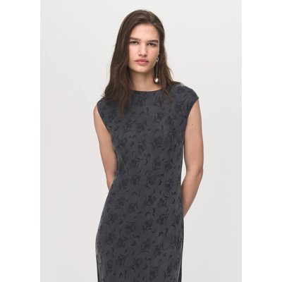 Robe jacquard fleurie satinée MANGO