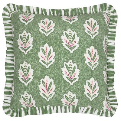 Sessile Leaf Ruffled Feather Filled Cushion SANDERSON