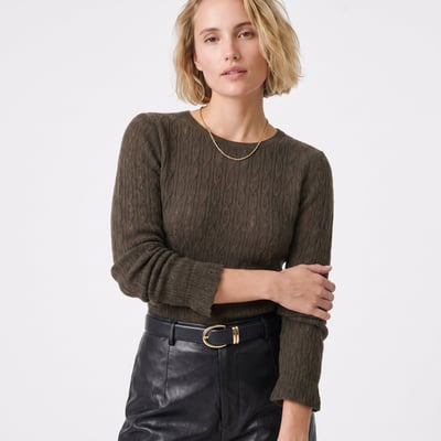 Pull en maille fantaisie avec poignets élastiques à finition volantée FLAIA ARTLOVE