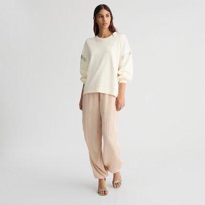 Sweat blanc avec strass LIU JO