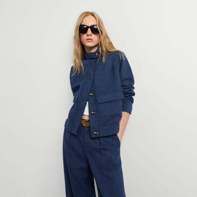 Veste À Chevrons À Col Montant PEPE JEANS