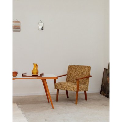 Fauteuil bas à motifs Jakob N°439 - Bon état DEBONGOUT