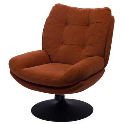 Fauteuil en tissu taupe avec piètement noir Magnum AMADEUS
