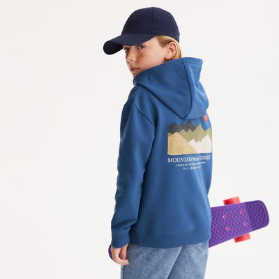 Sweat à capuche oversize en molleton, motif dos LA REDOUTE COLLECTIONS