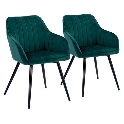 Chaises en velours, lot de 2, BERTILLE HAPPY GARDEN
