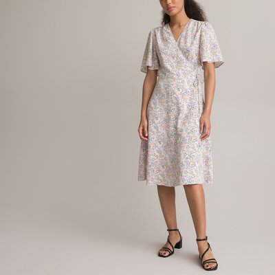 Robe cache-cœur, imprimé fleurs LA REDOUTE COLLECTIONS