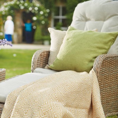 Indoor/Outdoor Plain Woven Cushion 100% Recycled HUG RUG WOVEN