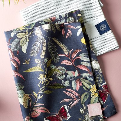Set of 2 Midnight Floral Tea Towels KEW