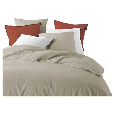 Parure housse couette + taies coton lave Lanettes DOUCEUR D'INTÉRIEUR