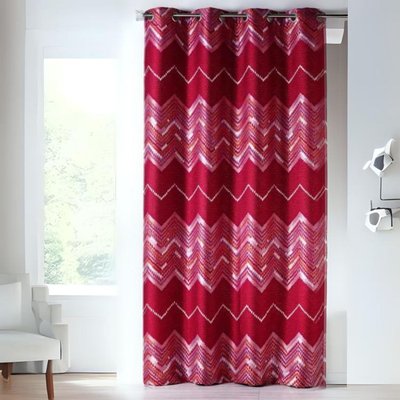 Rideau en jacquard à motifs "chevron" HOME MAISON