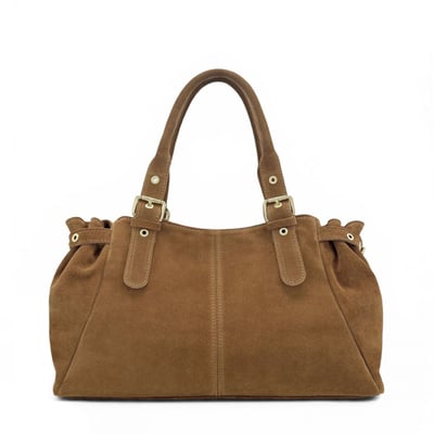 Sac bowling en croûte de cuir NEW PRINCESS SUEDE XL OH MY BAG