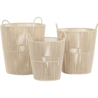 Panier en coton (lot de 3), Basicos RECOLLECTION