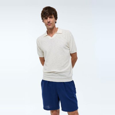Pull col polo en coton BIO MONOPRIX