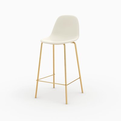 Chaise pour îlot central en cuir synthétique 65 cm (à l'unité) - HENRIK RENDEZ-VOUS DÉCO