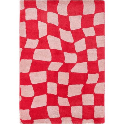 Tapis intérieur à poils longs Swing 383 rouge 200 x 280 cm JARDINDECO