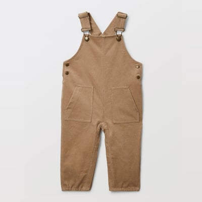 Salopette longue en velours unie en coton BIO GOTS BOUT'CHOU