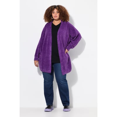 Cardigan oversize en maille de fil chenille ULLA POPKEN