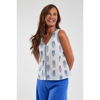 Top sans manche en voile de coton ANGE ARMOR-LUX