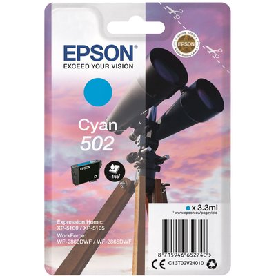 Cartouche d'encre 502 Cyan Série Jumelles EPSON