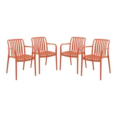 Fauteuil de jardin plastique (lot de 4) AGATHE FAUTEUILS SWEEEK