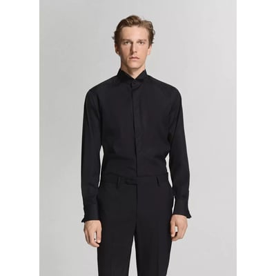 Chemise de costume à col smoking MANGO MAN