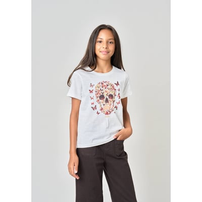 T-shirt fille en 100% coton BESKULL DEELUXE