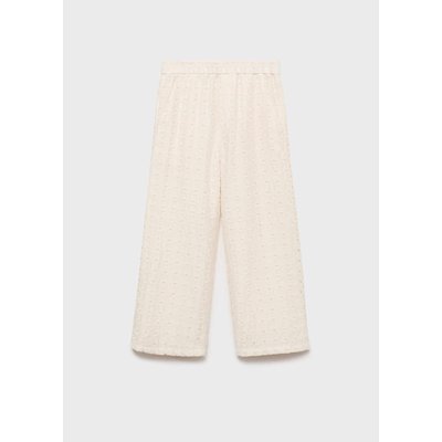 Pantalon style jupe-culotte broderie suisse MANGO KIDS