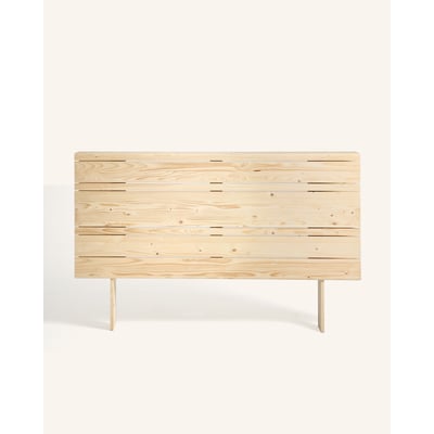 Tête de lit rangement sapin massif blanc 160 cm - CÉDRIC HANNUN