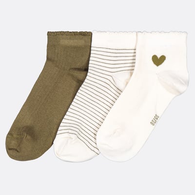 Lot de 3 paires de socquettes unies et imprimés LA REDOUTE COLLECTIONS