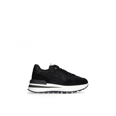 Sneakers blanches avec logo strass LIU JO