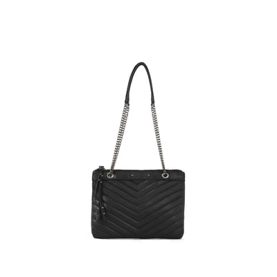Sac à main double pochette en cuir matelassé 1440 REPORTER IKKS