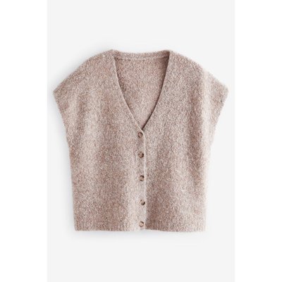 Gilet en maille effet bouclé sans manches NEXT