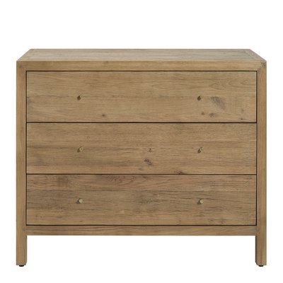 Commode chêne recyclé 100x45x83 BLANC D’IVOIRE