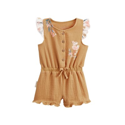 Combishort bébé en gaze de coton FLAMINGO PETIT BEGUIN