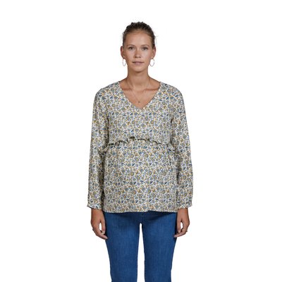 Blouse imprimée volantée grossesse et allaitement VERTBAUDET