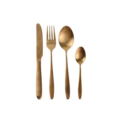 Ménagère en inox design Gold - 16 Pièces THE HOME DECO FACTORY