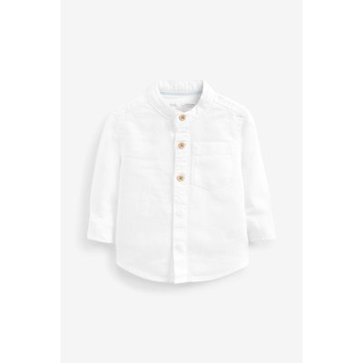 Chemise à manches longues en lin mélangé NEXT