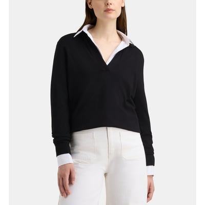 Pull droit nya polo GALERIES LAFAYETTE