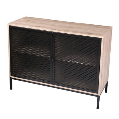 Buffet Soho 2 portes - Bois et Noir TOILINUX