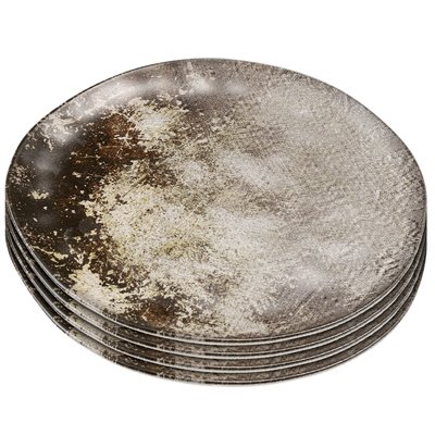 Lot de 4 assiettes plates, SAVANNAH KARE DESIGN