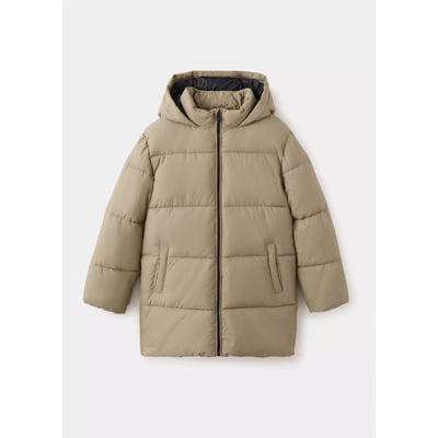 Anorak long matelassé capuche MANGO KIDS