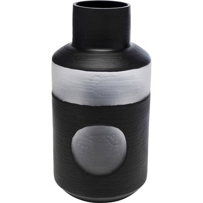 Vase Shadow noir et blanc 44cm KARE DESIGN